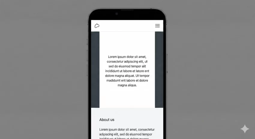 sticky header in WordPress - Sticky Header Mobile View