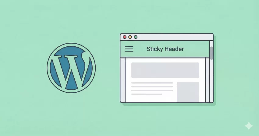 sticky header in WordPress